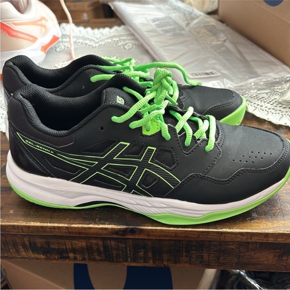 ASICS Gel-Renma Men's Indoor/Outdoor Shoes (1071A068) (Black/Lime Burst) size 8 - Picture 1 of 8